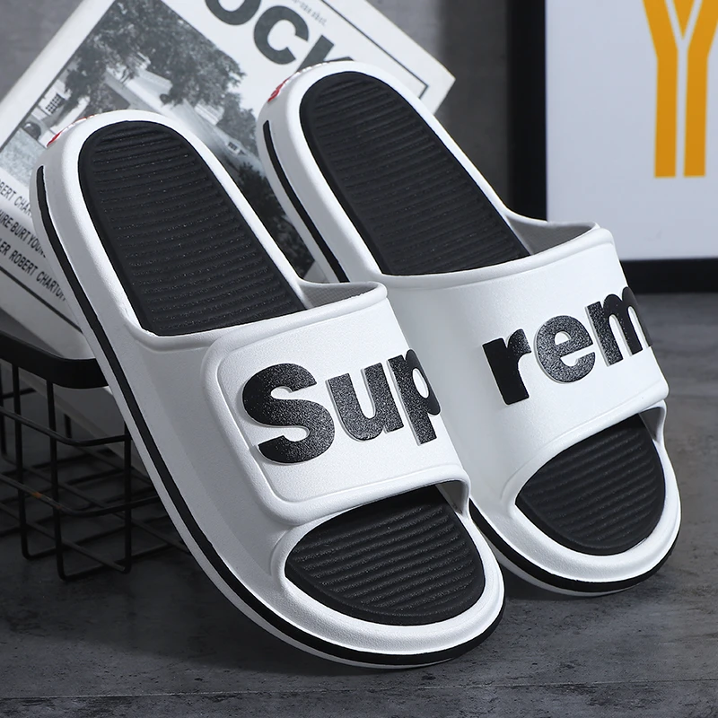 潮牌拖鞋男生夏季外穿户外运动篮球防滑厚底踩屎高端底情侣凉拖鞋