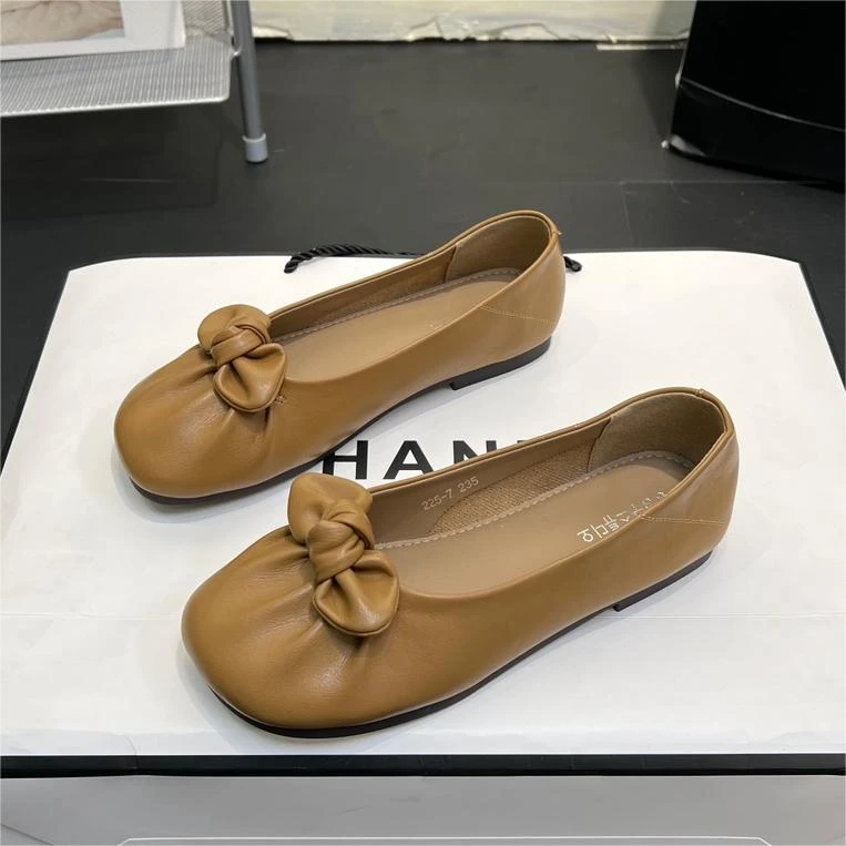 2024圆头小单鞋厚底春秋软底小单鞋时尚225-7