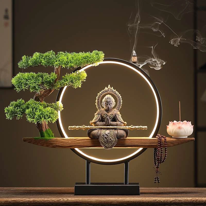 创意齐天大圣斗战胜佛大胜归来客厅办公室摆件乔迁新居搬家装饰品