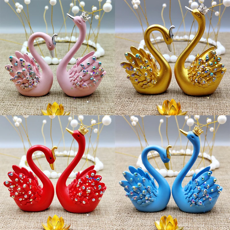 （宠粉活动）  （买一送二）璀璨镶钻天鹅DIY手工摆件创意车载摆件DIY