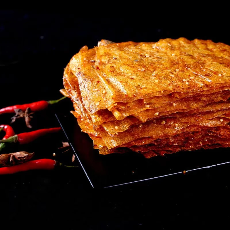 大辣片网红辣皮125g每包手撕豆皮儿时怀旧辣条零食重庆小吃