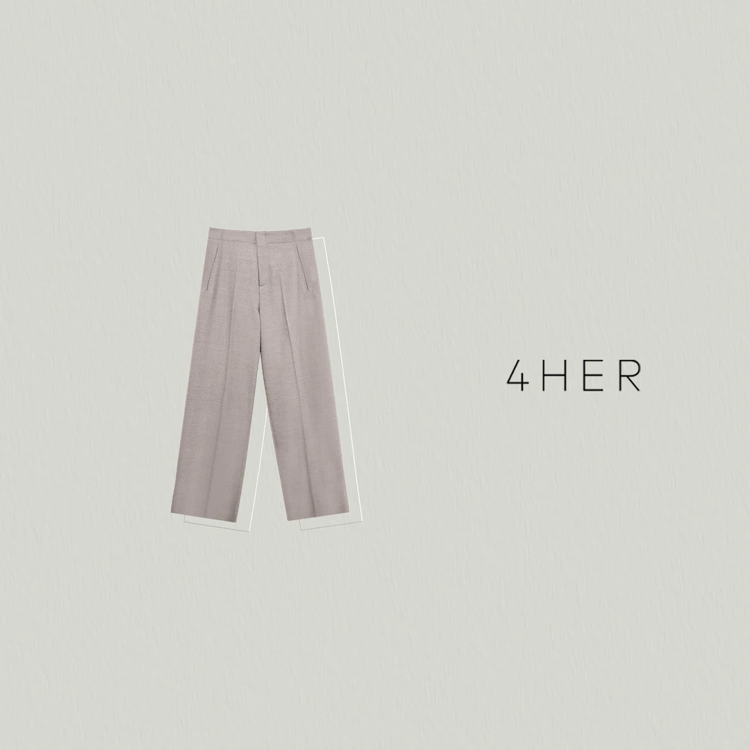 FOURHER 静奢睿智西装裤 都市风尚 弹力连腰收胯直筒西装裤