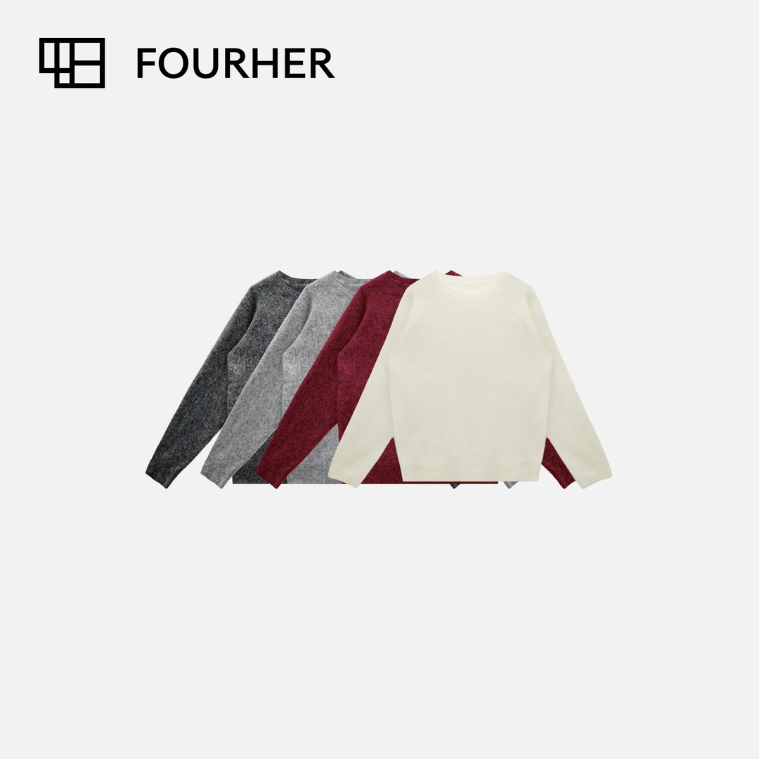 FOURHER 云霜包围 極柔baby肌 拉毛绒绒 温暖荃毛套头毛衣