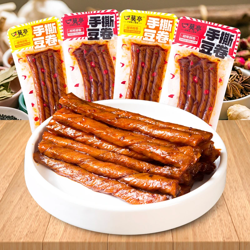 口莫亭碳水手撕豆卷解馋豆干特产好吃微辣散装豆制品零食网红宿舍