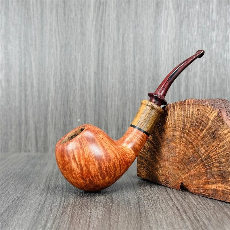 德国大师Hermann Hennen 赫尔曼石楠木手工烟斗微弯苹果斗
