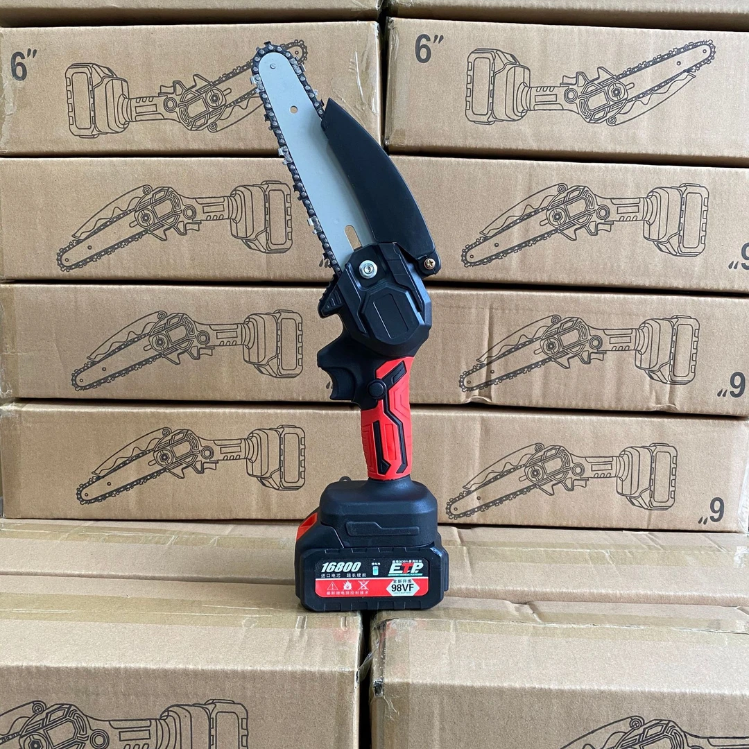 6寸 家用充电式锂电锯电池电据锯伐木锯