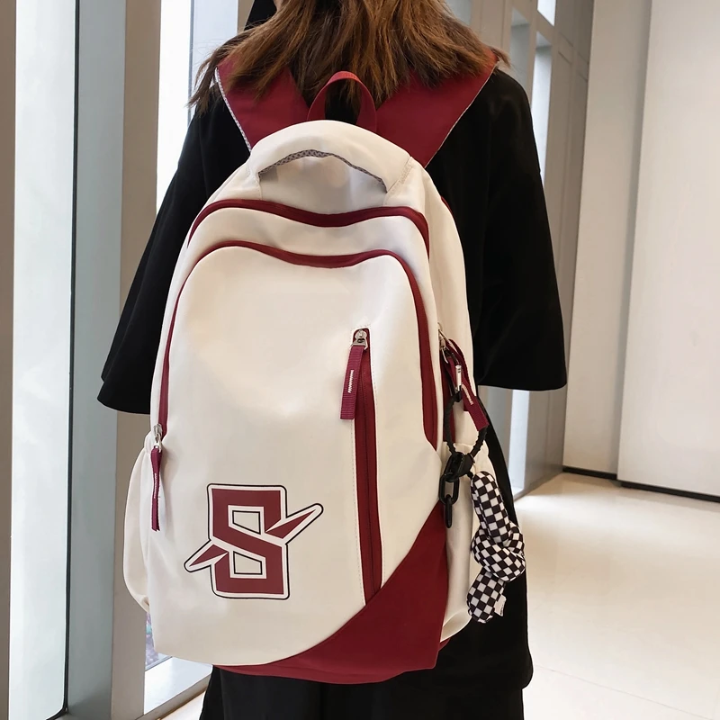 书包女中学生初中生女生高中大容量大学生ins超火背包双肩包潮牌