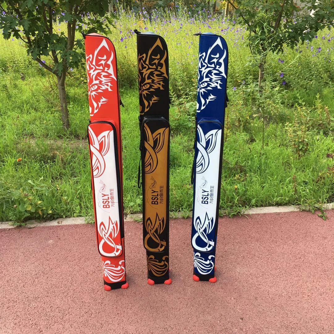 渔具包 1.25米两层鱼竿包 加厚PU大容量垂钓包便携