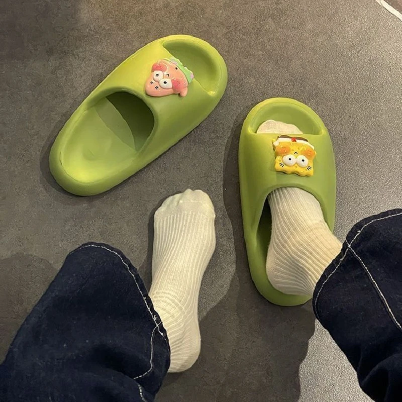 时尚夏季软底拖鞋女厚底家居防滑外出ins网红卡通韩版凉拖鞋外穿