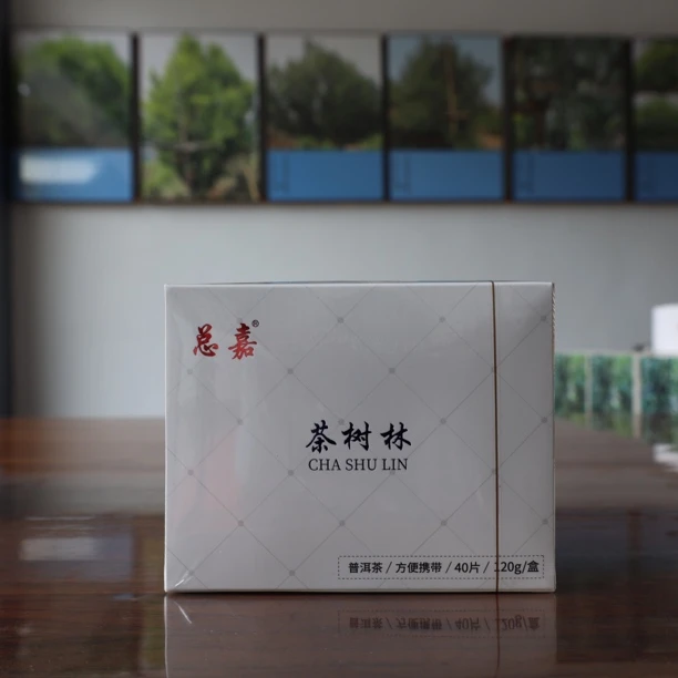 普洱茶小圆片茶树林