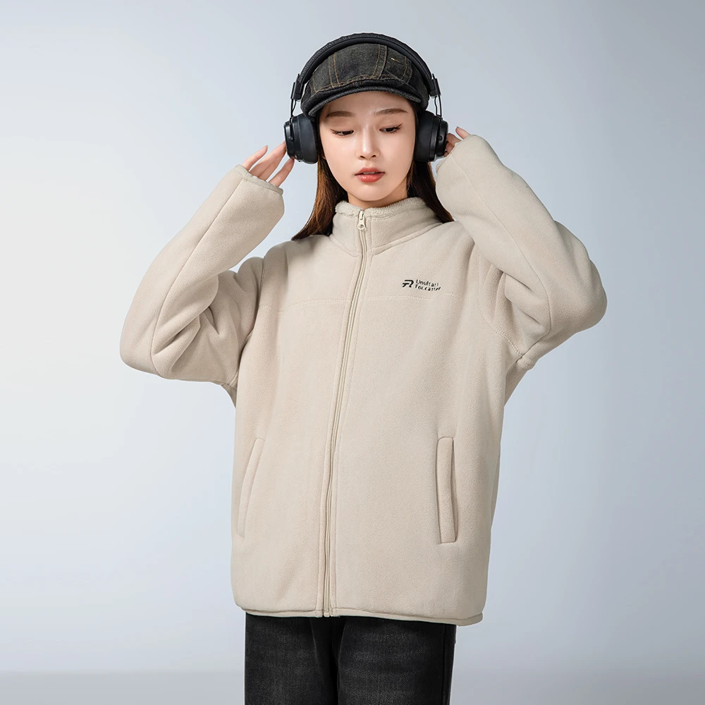 【校服内搭神器】奥利绒女大童外套2024新款初中生女童抓绒衣学生