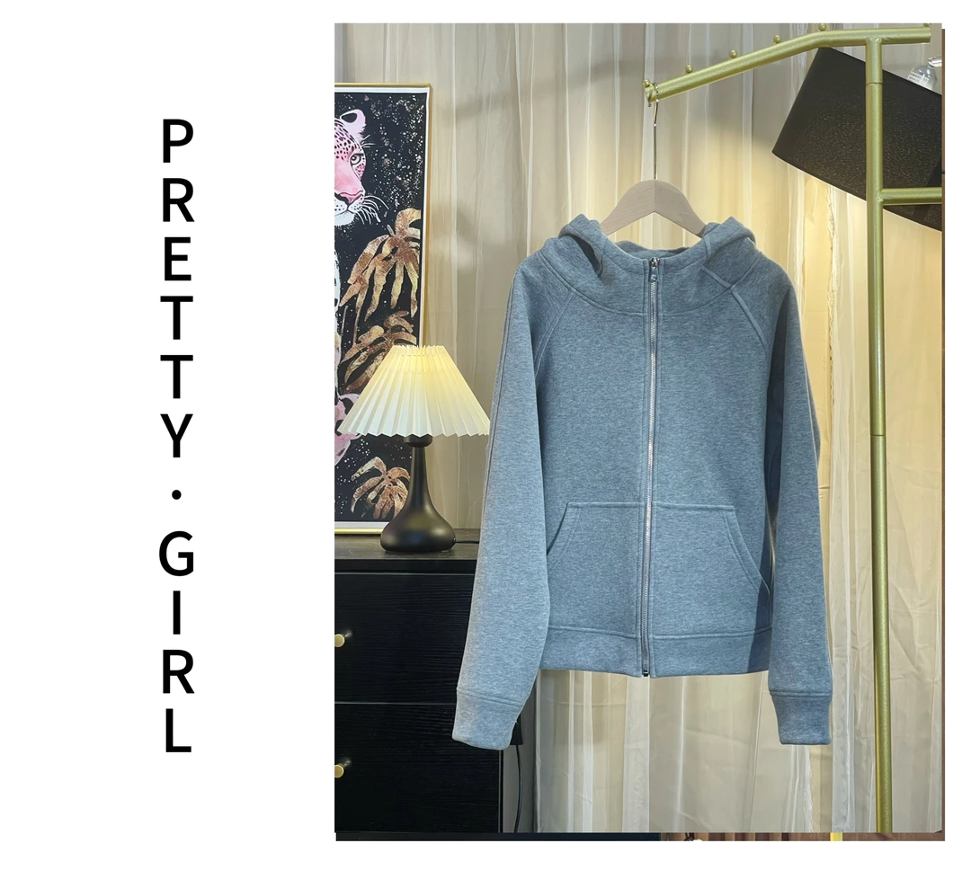 【冬日奇迹高领防风外套】秋冬新款重磅卫衣外套连帽时尚休闲百搭