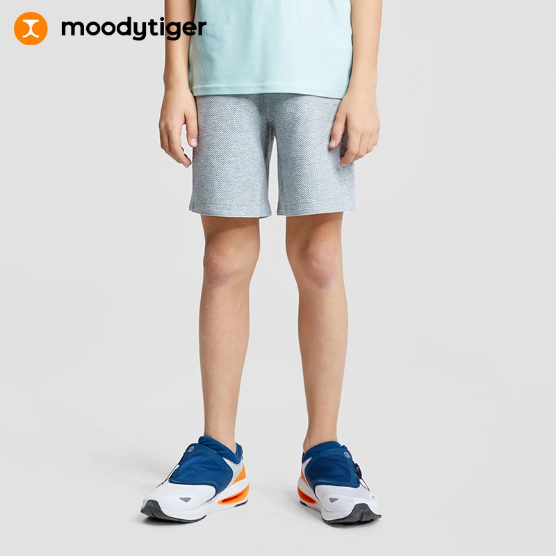 moodytiger男童短裤夏新款高弹网球运动功能短裤[DR]