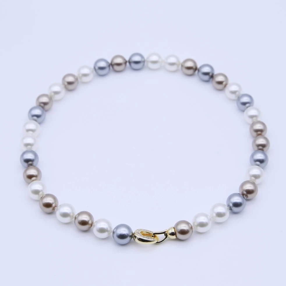 非金属项链 CC雨【美拉德糖果】混彩项链10mm+手链耳钉丝巾