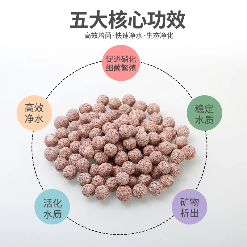 【粉丝福利】鱼缸净水中空石英球细菌球水族箱过滤材料滴流盒滤材