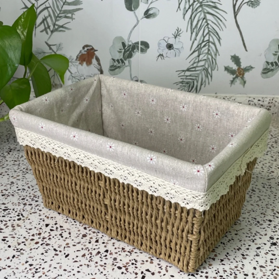 ［柳园优选］手工编织工艺品收纳筐家用置物储物收纳