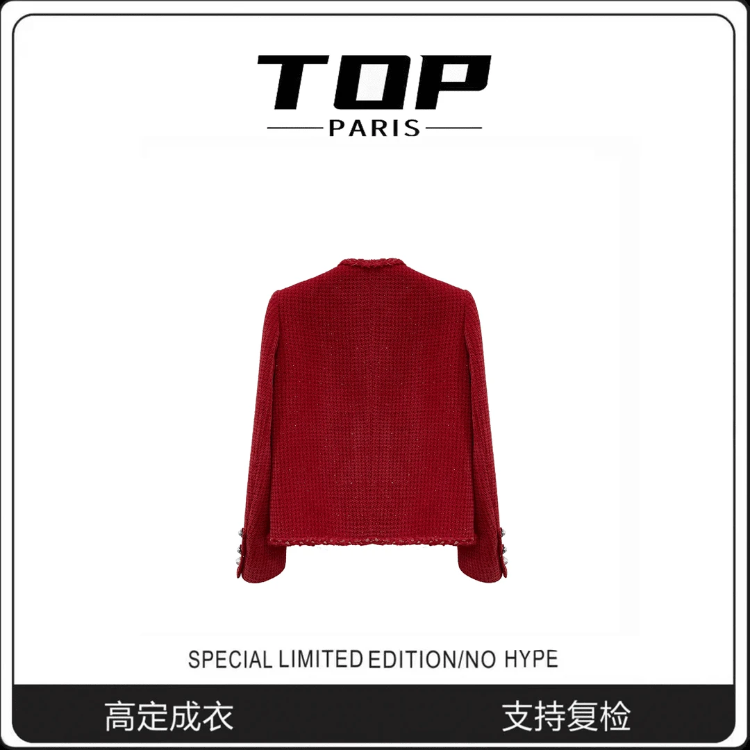 TOP -【挚爱】红色重工小香风外套1347