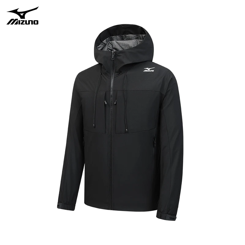 Mizuno/美津浓夹克连帽外套防水防风锋衣男士秋季户外A2CE2641