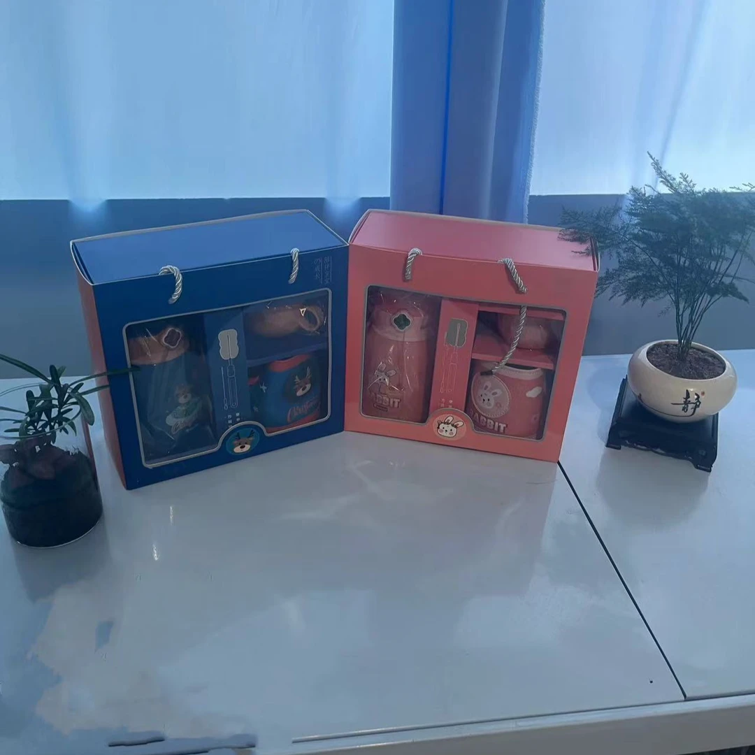 高品质双杯口保温杯