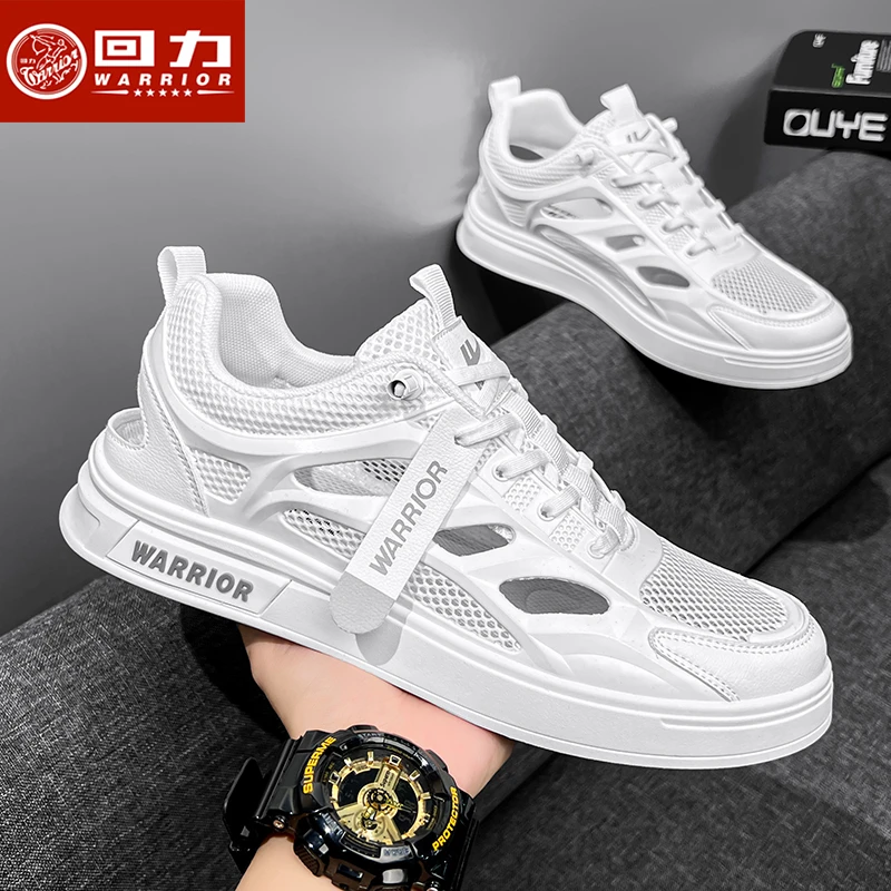 回力男鞋小白鞋2025夏季百搭镂空网面透气涉水溯溪休闲鞋子男款