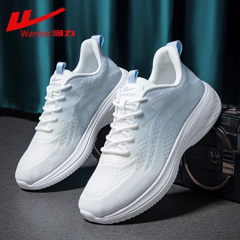 回力男鞋运动鞋夏季透气百搭休闲男士跑步网面轻便软底白色潮鞋