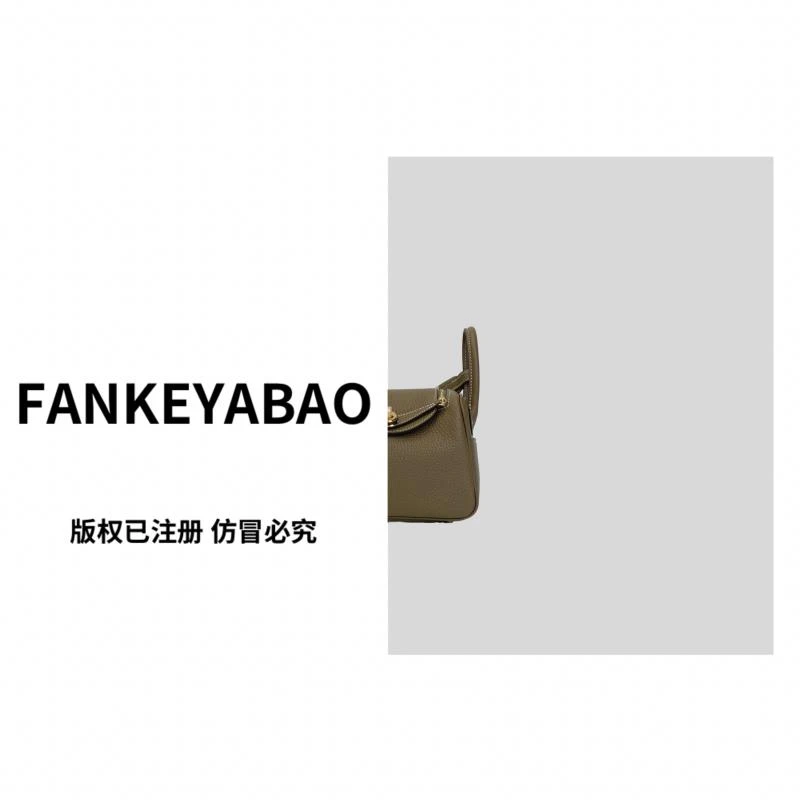 FANKEYABAO/秋冬新款牛皮迷你医生包手工蜜蜡手提上档次斜挎女包