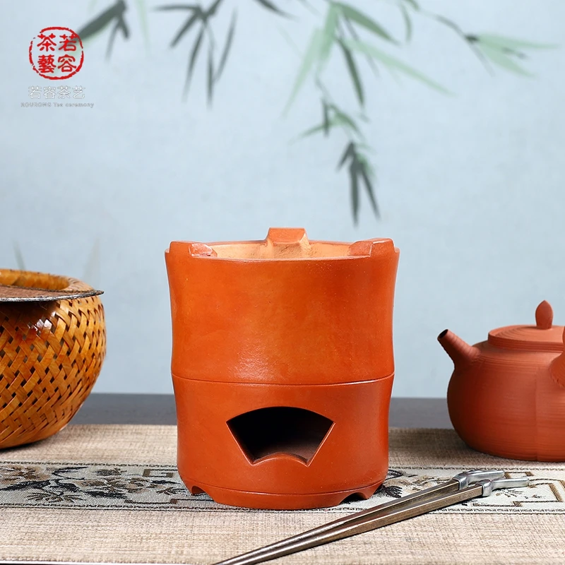闽西副榜炉炭炉煮茶器侧把砂铫壶烧水煮茶壶火炉风炉耐热复古炉