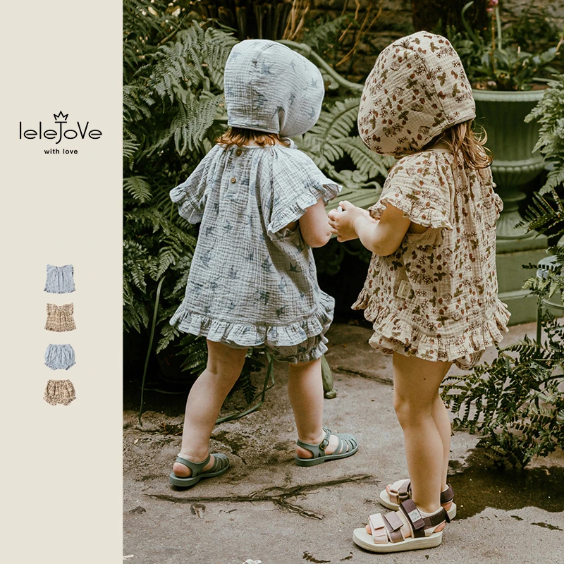【lelejove】北欧风童装夏季清凉透气上衣短裤3AU51285