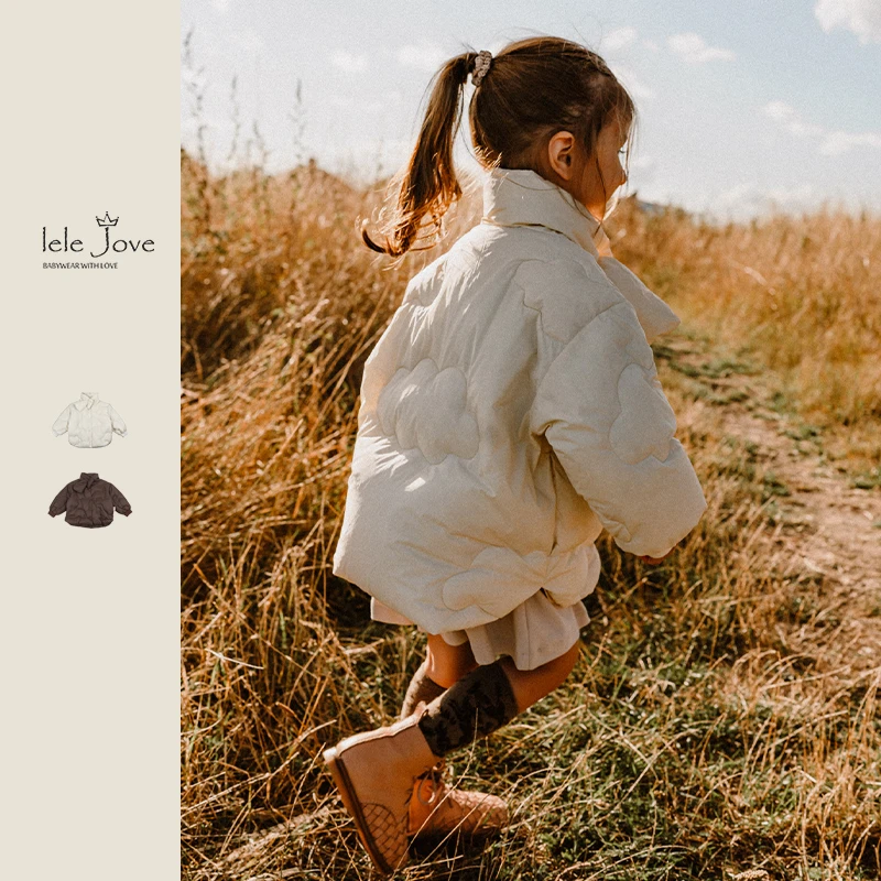 lelejove北欧风童装儿童冬款羽绒服冬季中小童白鸭绒2AW3D313