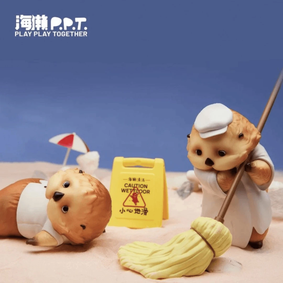 【拆盒】深海大饭店海獭幼儿园系列盲盒潮玩手办