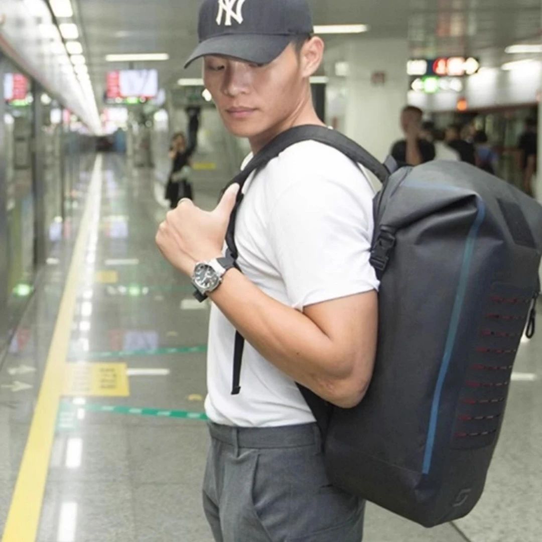 OSAH鸥飒户外防水防雨款耐磨溯溪野营骑行旅行卷口袋双肩背包