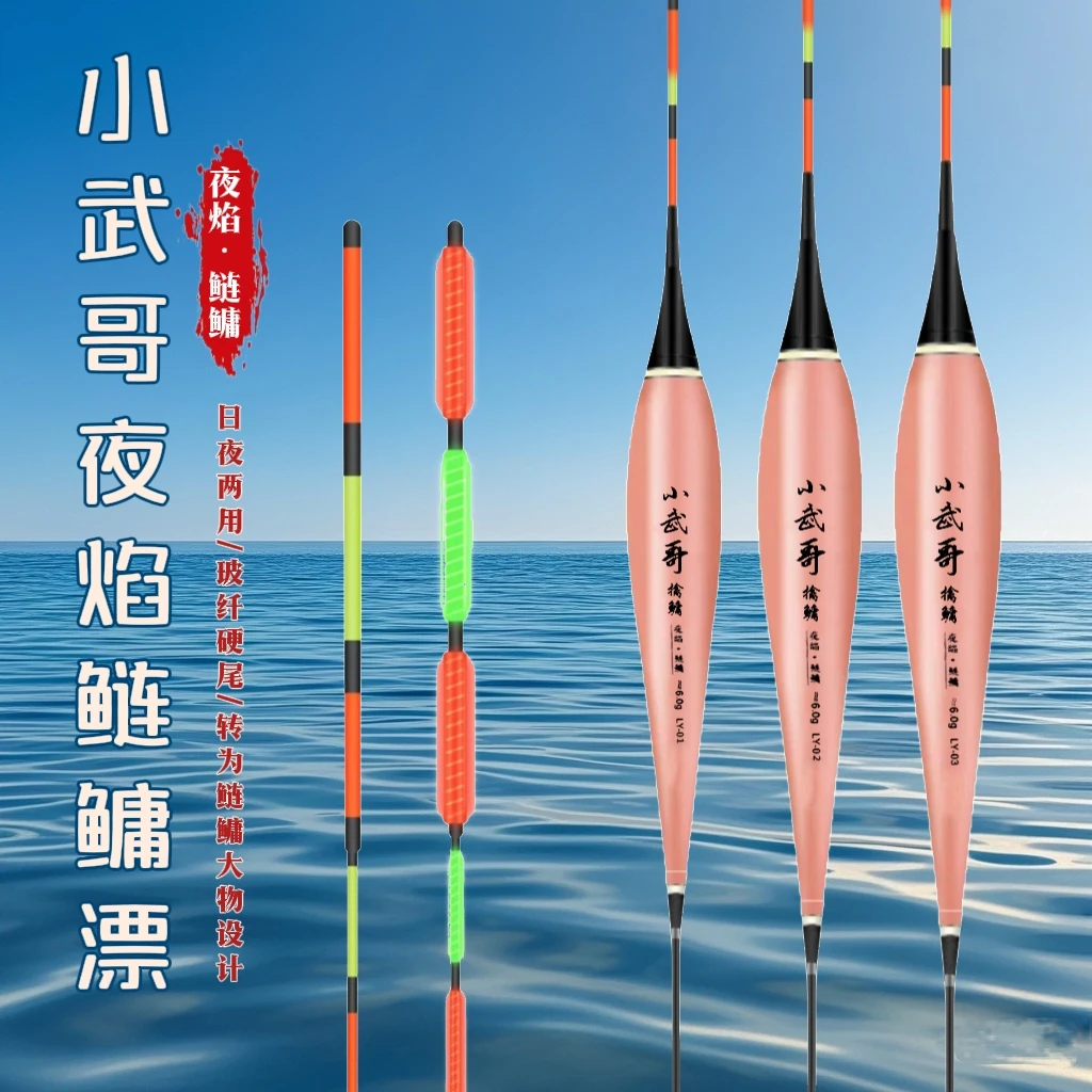 小武哥擒鳙夜焰日夜两用浮漂夜光钓鱼装备3.05目加粗专钓回锅鲢鳙