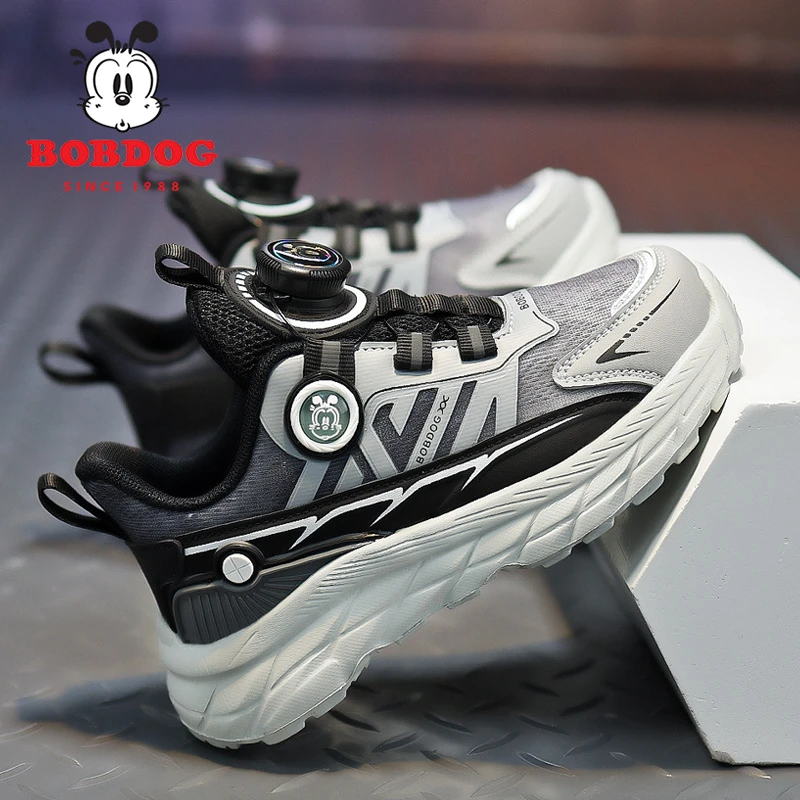 巴布豆童鞋男童网面鞋儿童运动鞋学生透气双网跑步鞋男孩休闲鞋