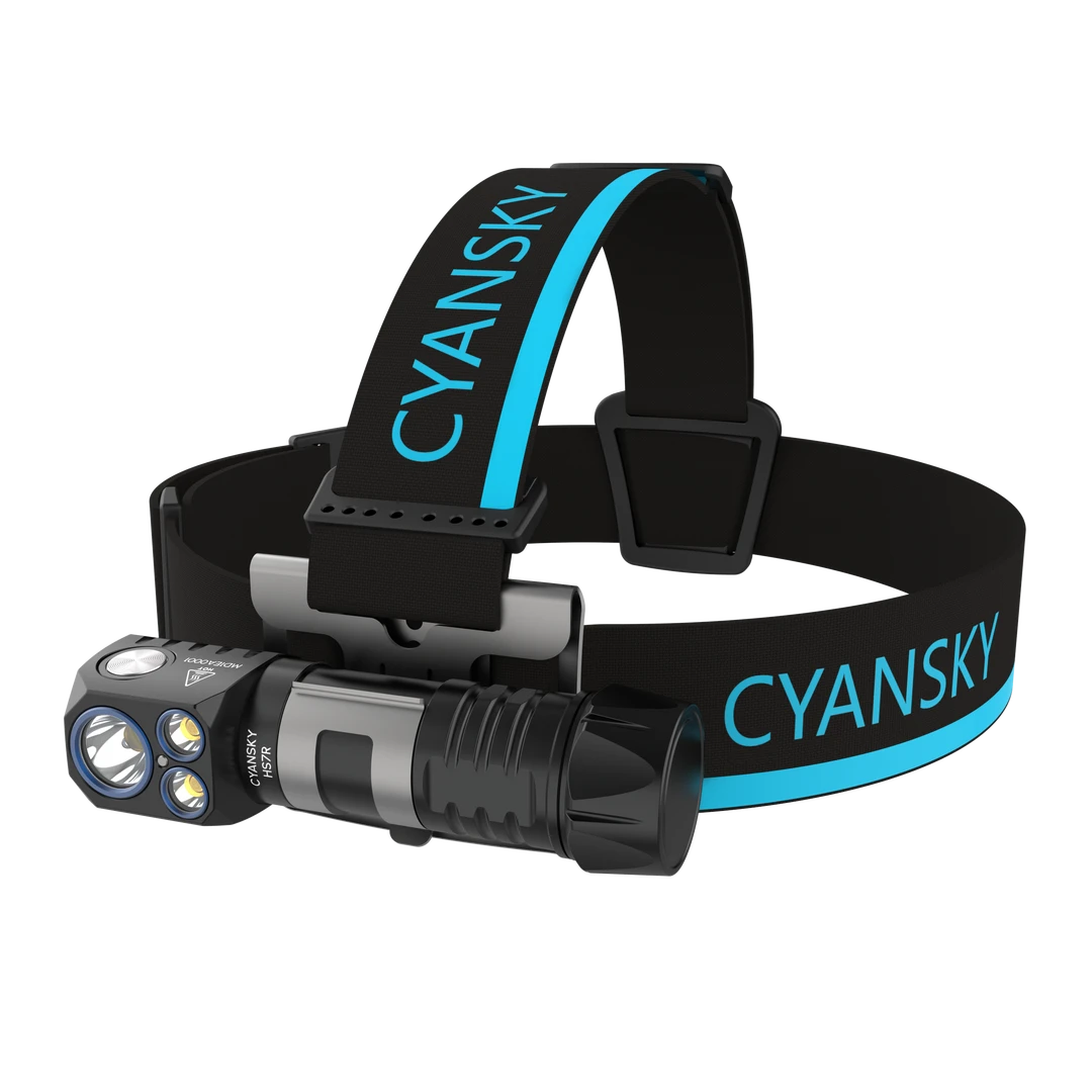 CYANSKYHS7R 聚泛双光高亮度多功能L型头灯