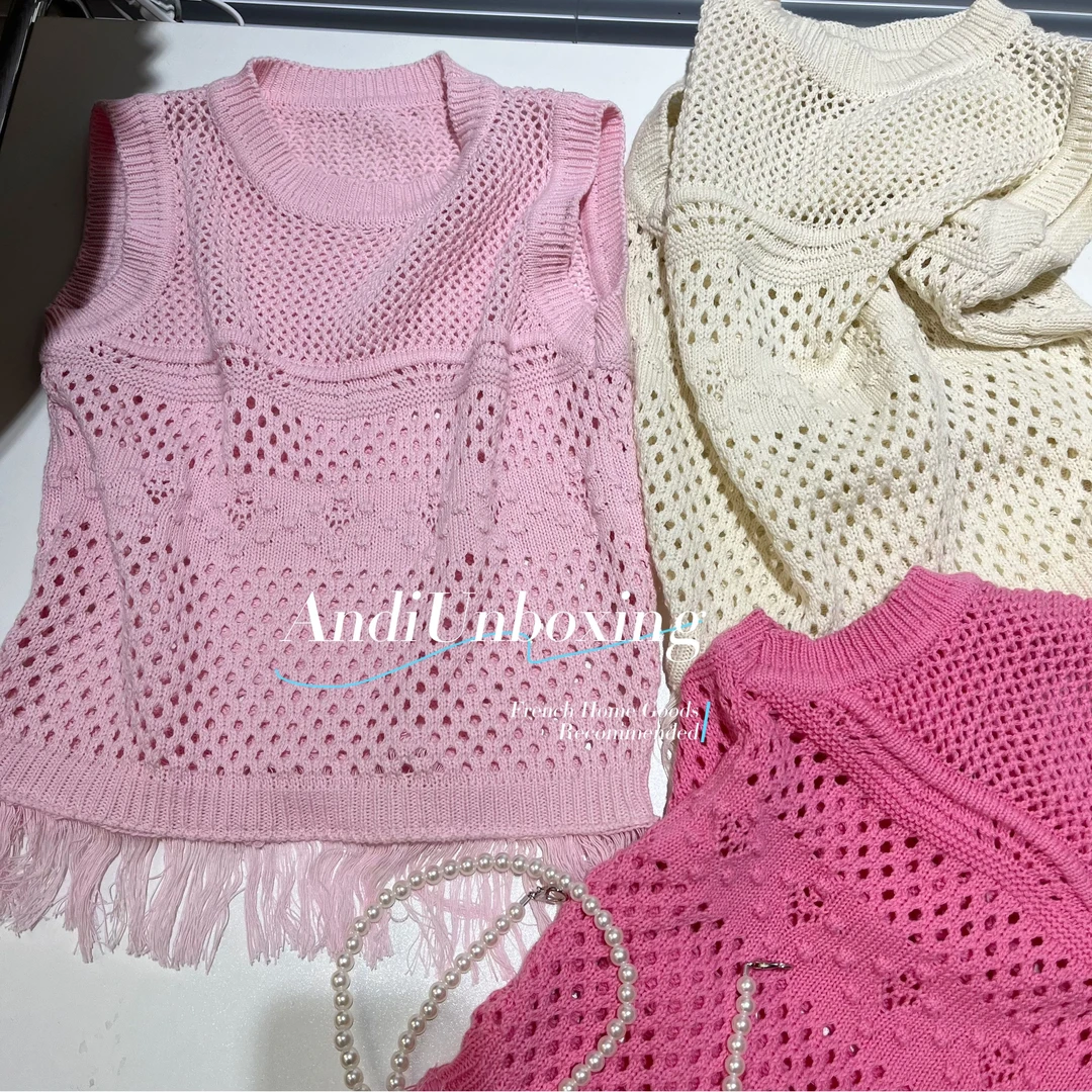 〖ANDI〗订制夏款儿童中大童时尚设计感镂空无袖背心2209