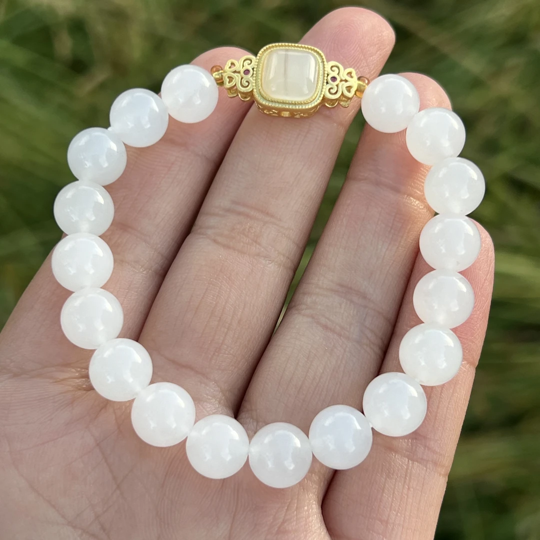 KK39金丝玉手串8mm