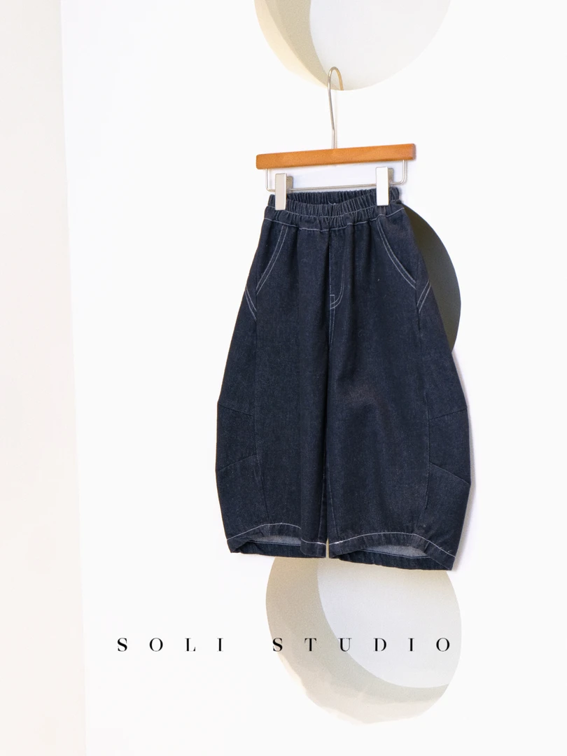 SU2405 - 《松弛感》儿童牛仔裤春夏纯棉 九分裤百搭廓形男女童～