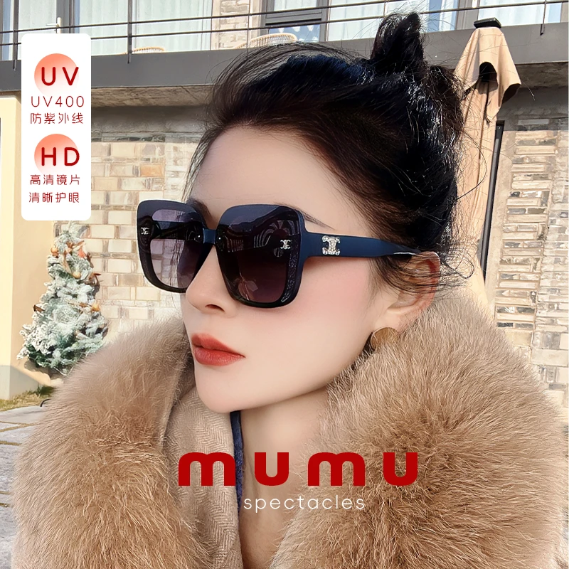 暮暮偏光复古气质网红百搭时尚太阳镜防紫外线街拍凯旋门2009p