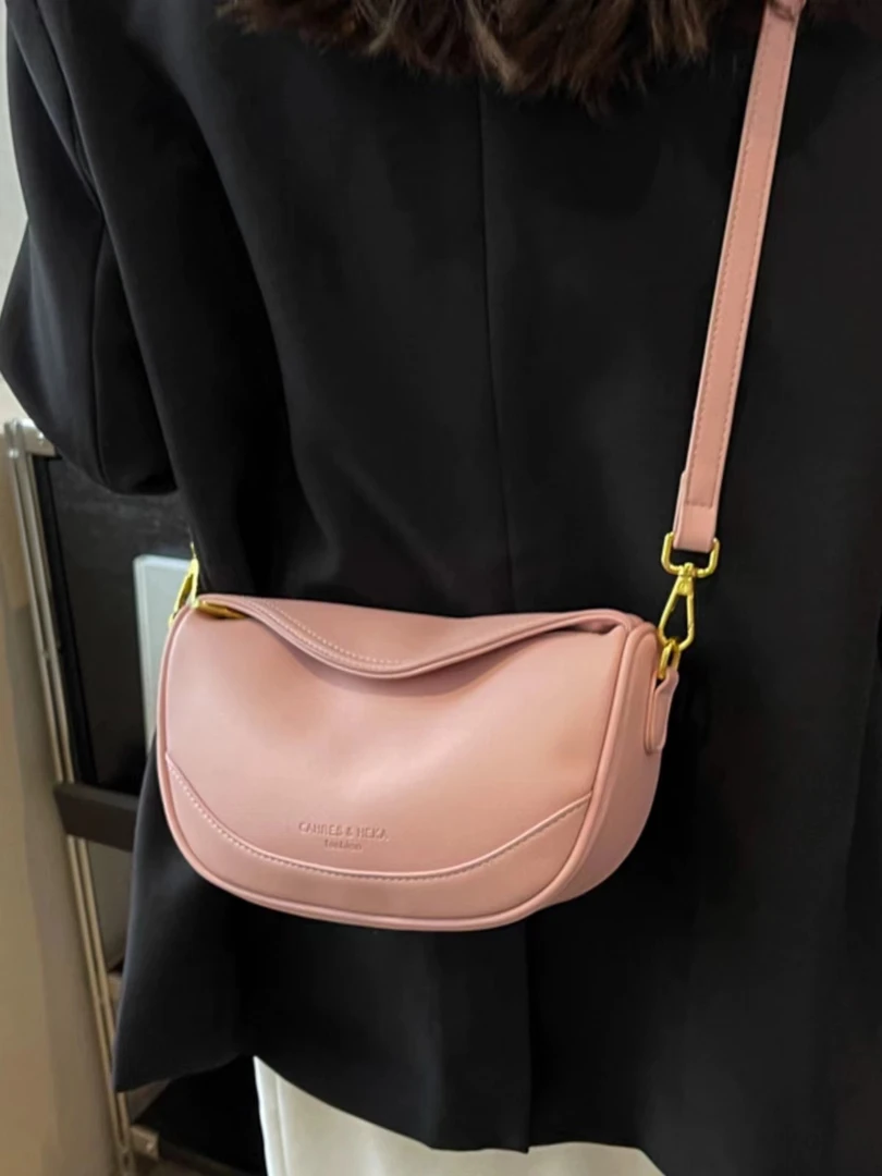 2024年早春新款X061-X080棕色百搭秋冬单肩千鸟格手提包包