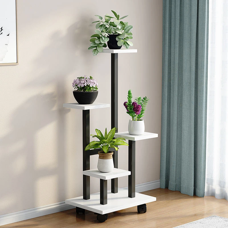 阳台铁艺花架客厅落地式装饰花盆架室内多层置物架室内花架新款式