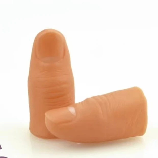 高品逼真拇指套仿真指套软硬假手指 魔术道具近景魔术套装