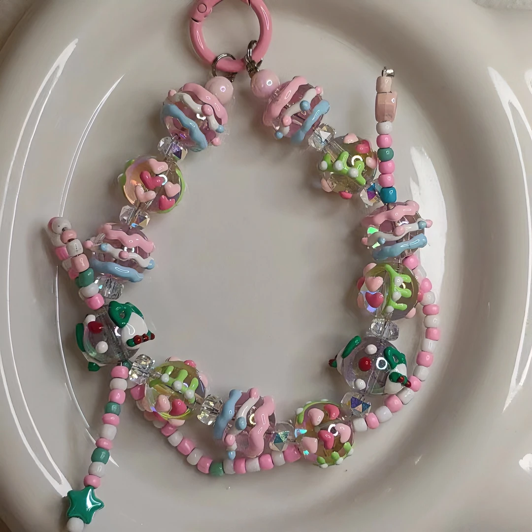 手绘珠珠DIY手绘串串