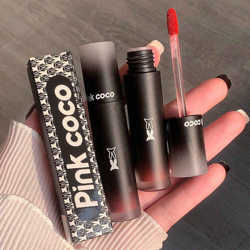 李佳琪推荐】Pinkcoco暮色奶雾唇泥反转马卡龙唇釉丝绒雾面不粘杯