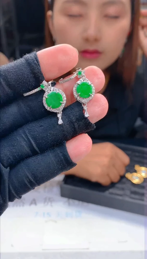 【闪购商品】定制翡翠银S925镶嵌47 定制翡翠-多样性发货（发其一）