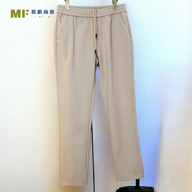 杰*家高奢进口TR双面拉绒超软时尚百搭男士秋冬商务休闲裤6227