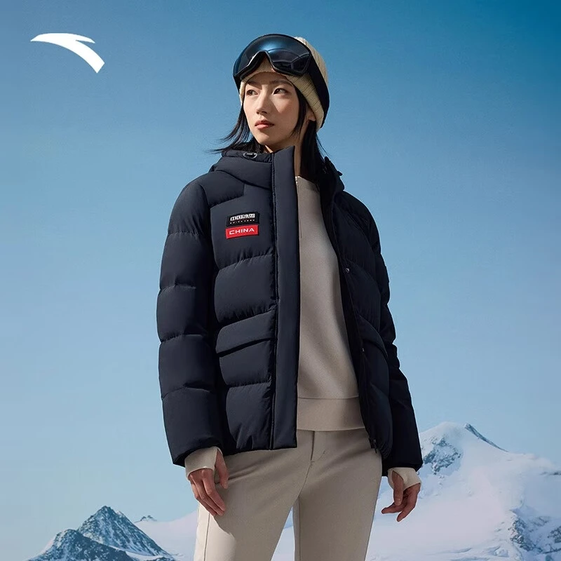 安踏冰甲羽绒丨短款防泼水羽绒服女士冬季新款棉服夹克162447904