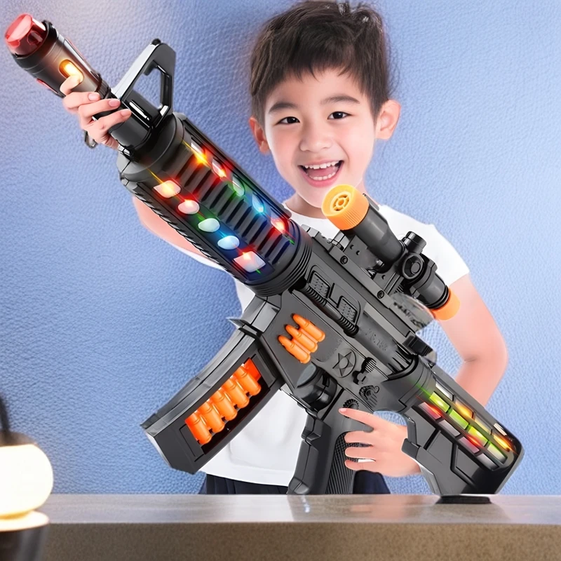 M416电动声光枪模型幼儿园儿童玩具枪科教模型男孩生日礼物