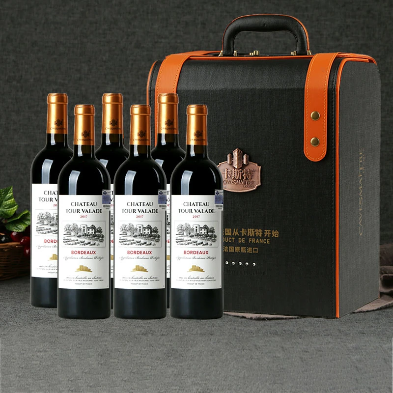 卡斯特杜德酒庄H3礼盒装整箱高档法国原瓶进口葡萄红酒750mlAOP级