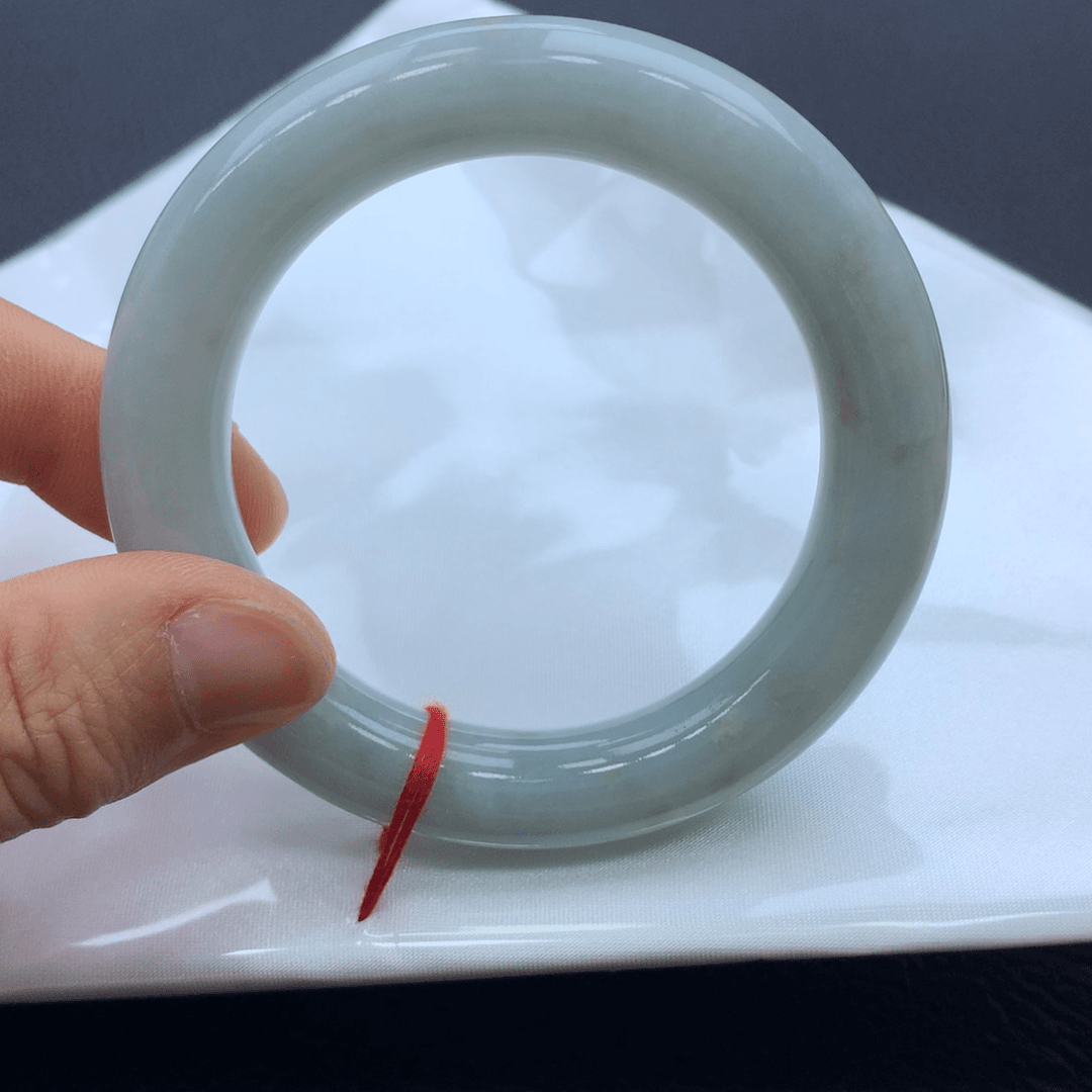 翡翠手镯未镶嵌54.5圆条