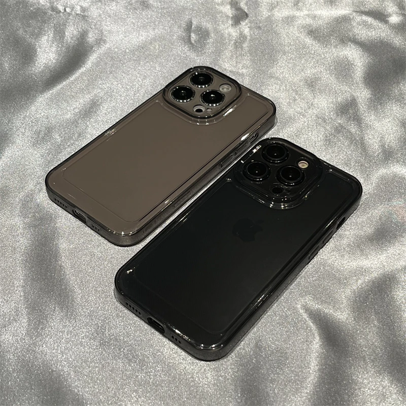 SMBLCE小众ins简约高级透黑iPhone14promax手机壳苹果13/12/11套